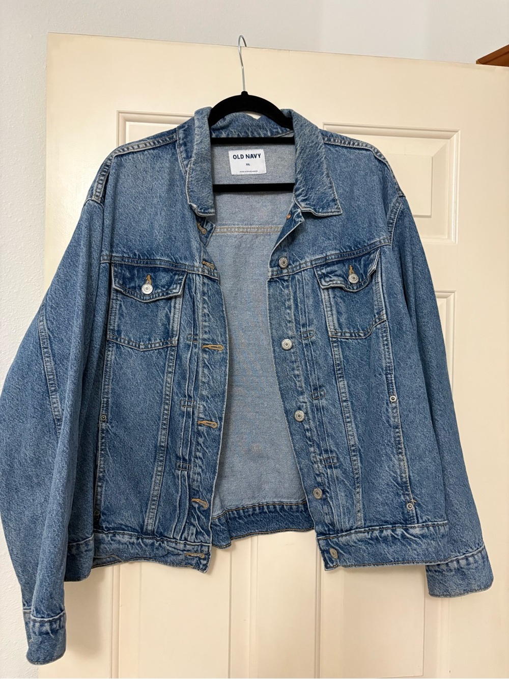 Old Navy Light Blue Denim Jean Jacket - Relaxed Fit